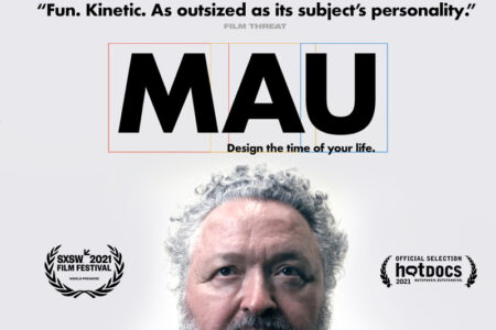 headshot of Bruce Mau and text that reads: "Fun. Kinetic. As outsized as its subject's personality."
